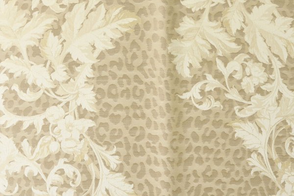 silk fabric Klematis iron/new wheat 108x169cm 238g