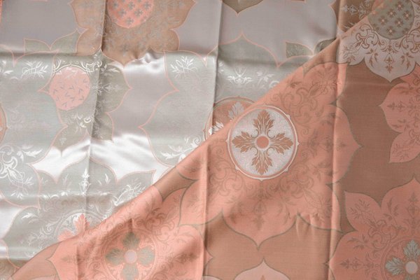 silk fabric Rafia iron/desert flower 120x287cm 456g