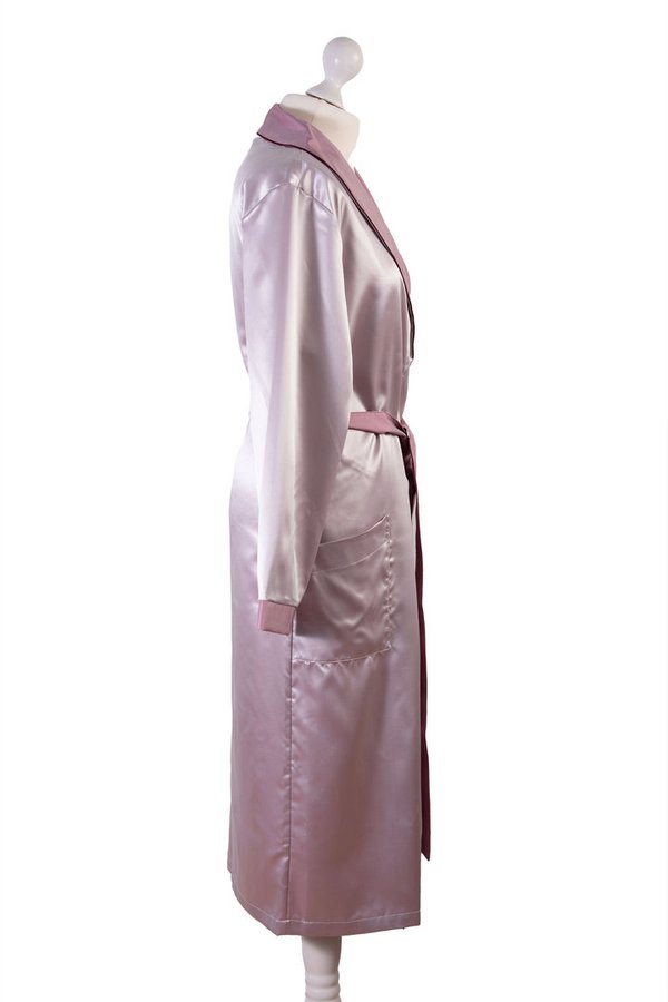 Robe Damen | lang | Uni mauve | Größe XL