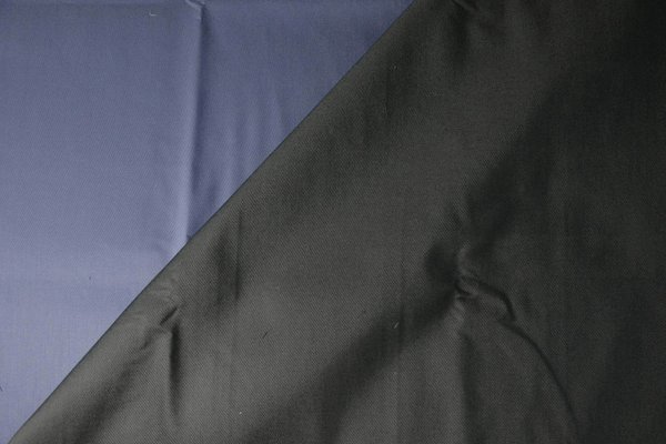 silkmixturefabric Double Face Twill Uni marine/black 142x150cm 382g silk/cotton