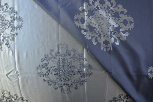 silk fabric Rosette marine 175x150cm 304g