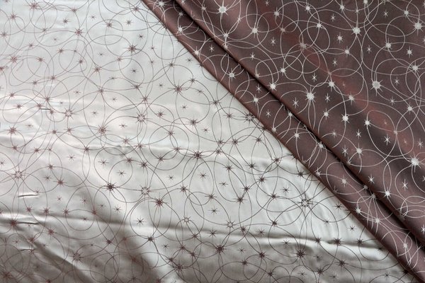 silk fabric  Kito deep mahogany 154x170cm 312g