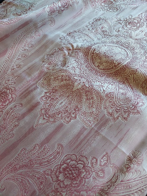 silk fabric Piana cerise red 148x167cm 350g