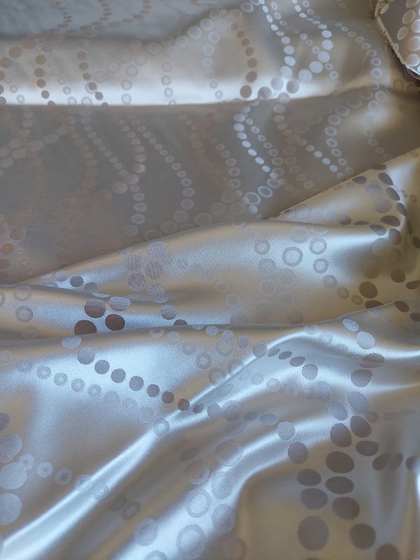 silk fabric Lysann ash 148x167cm 286g